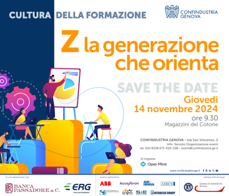 Z la generazione che orienta, il 14 novembre un incontro promosso da Confindustria